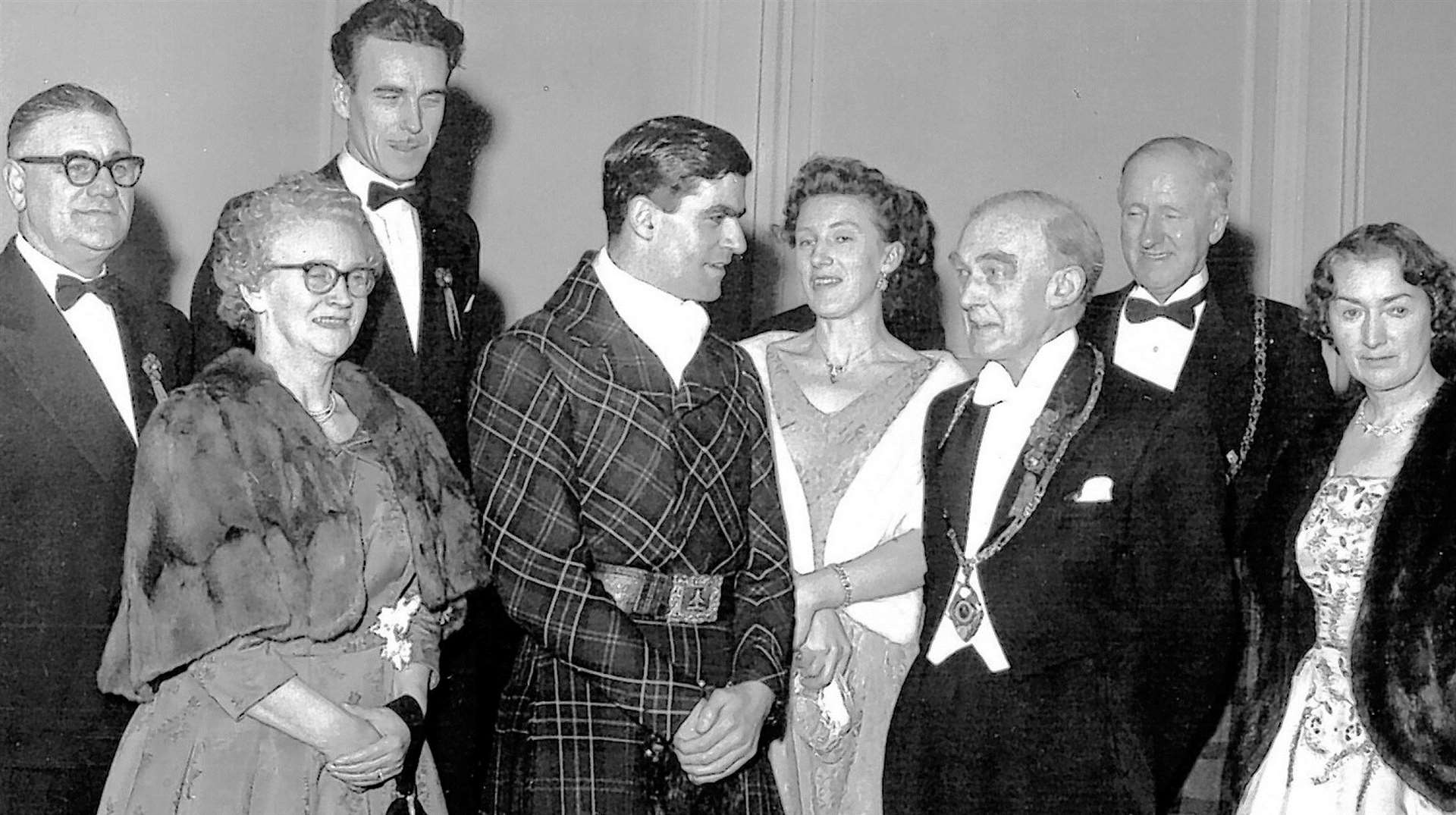 A group at the annual gathering of the Edinburgh Caithness Association in 1960. Robin Sinclair (centre), later to become Lord Thurso, was the guest of honour and is pictured with association office-bearers.