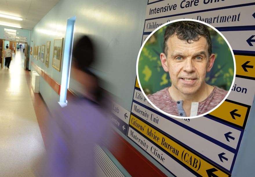 Sandy Patience (inset) was diagnosed with the disease in 2017.