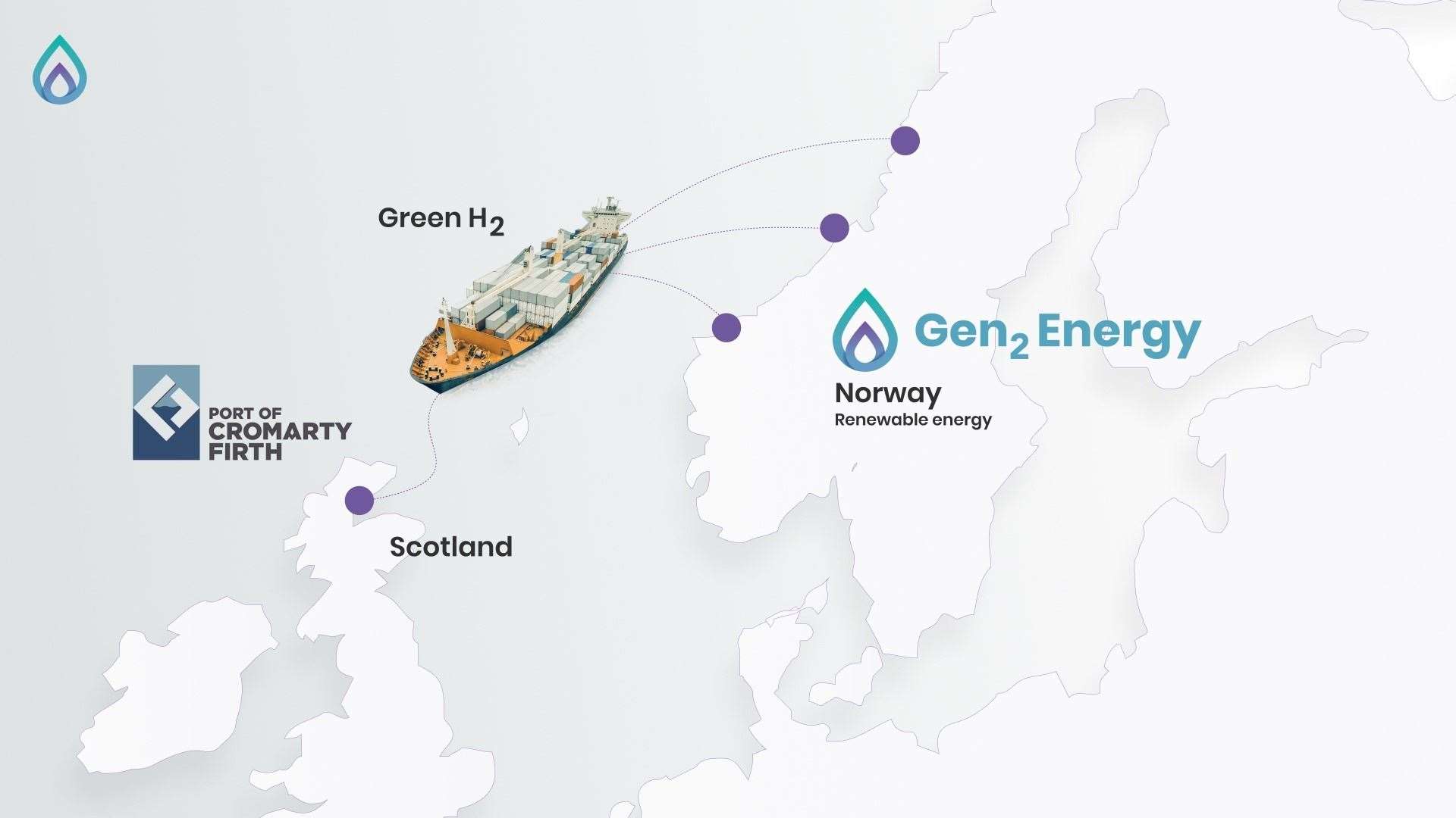 The Memorium of Understanding will allow green hydrogen to be imported to the Cromarty Firth from Norway.