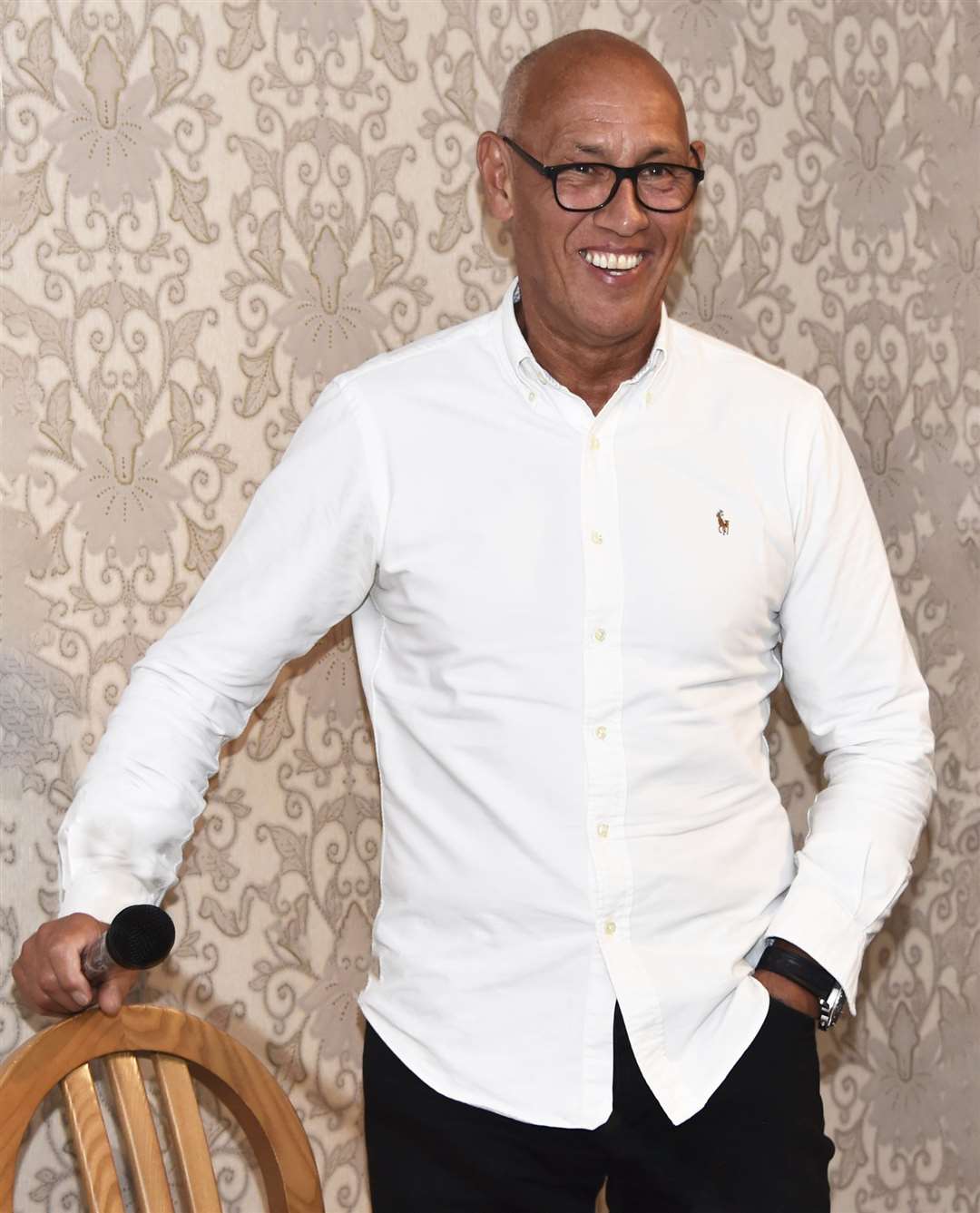 Mark Hateley at the Q&A session in Thurso where he was promoting his book. Picture: Mel Roger