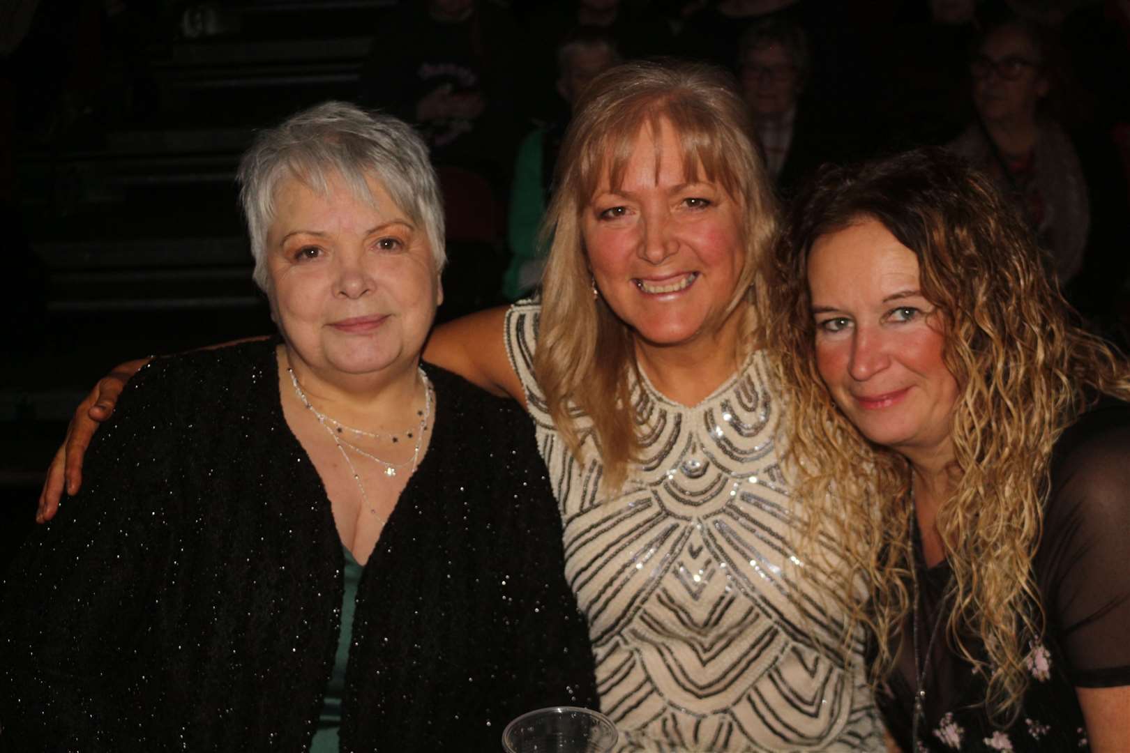 Christine Urquhart, Lesley Fraser and Leeanne Barclay were among those lucky to snap up tickets for the show. Picture: Eswyl Fell
