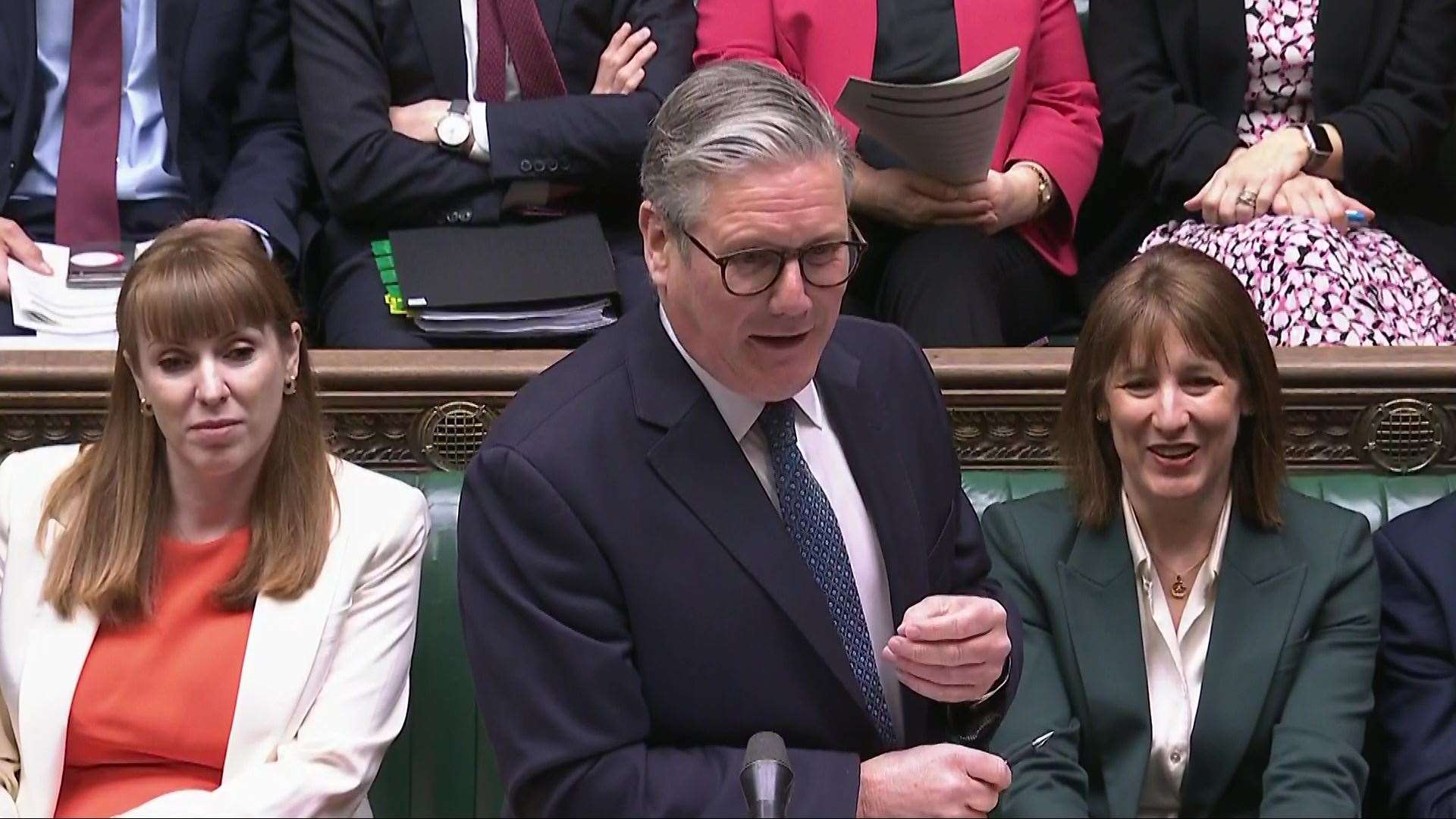 Sir Keir Starmer set out the Government’s preparations for Donald Trump’s tariffs at Prime Minister’s Questions (House of Commons/UK Parliament/PA)