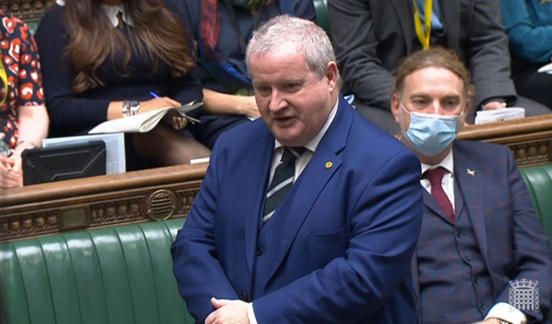 SNP Westminster leader Ian Blackford speaks during Prime Minister’s Questions (House of Commons/PA)