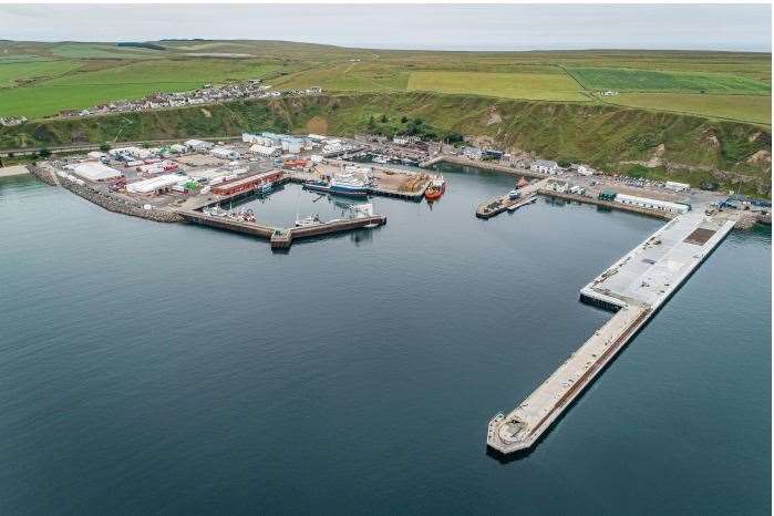 Scrabster Harbour is set to capitalise from the West of Orkney Windfarm project.