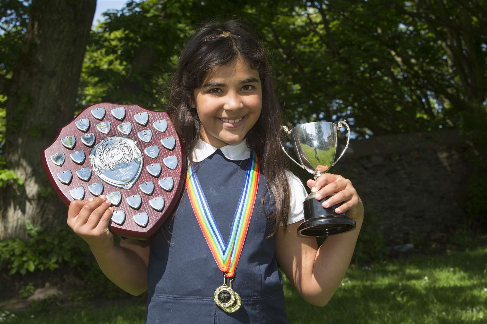 Abiela Williamson won the Zelda Chaikin Linekar Cup for recorder, level three, and the Roy Stewart Memorial Shield for woodwind, grade one. Picture: Robert MacDonald / Northern Studios