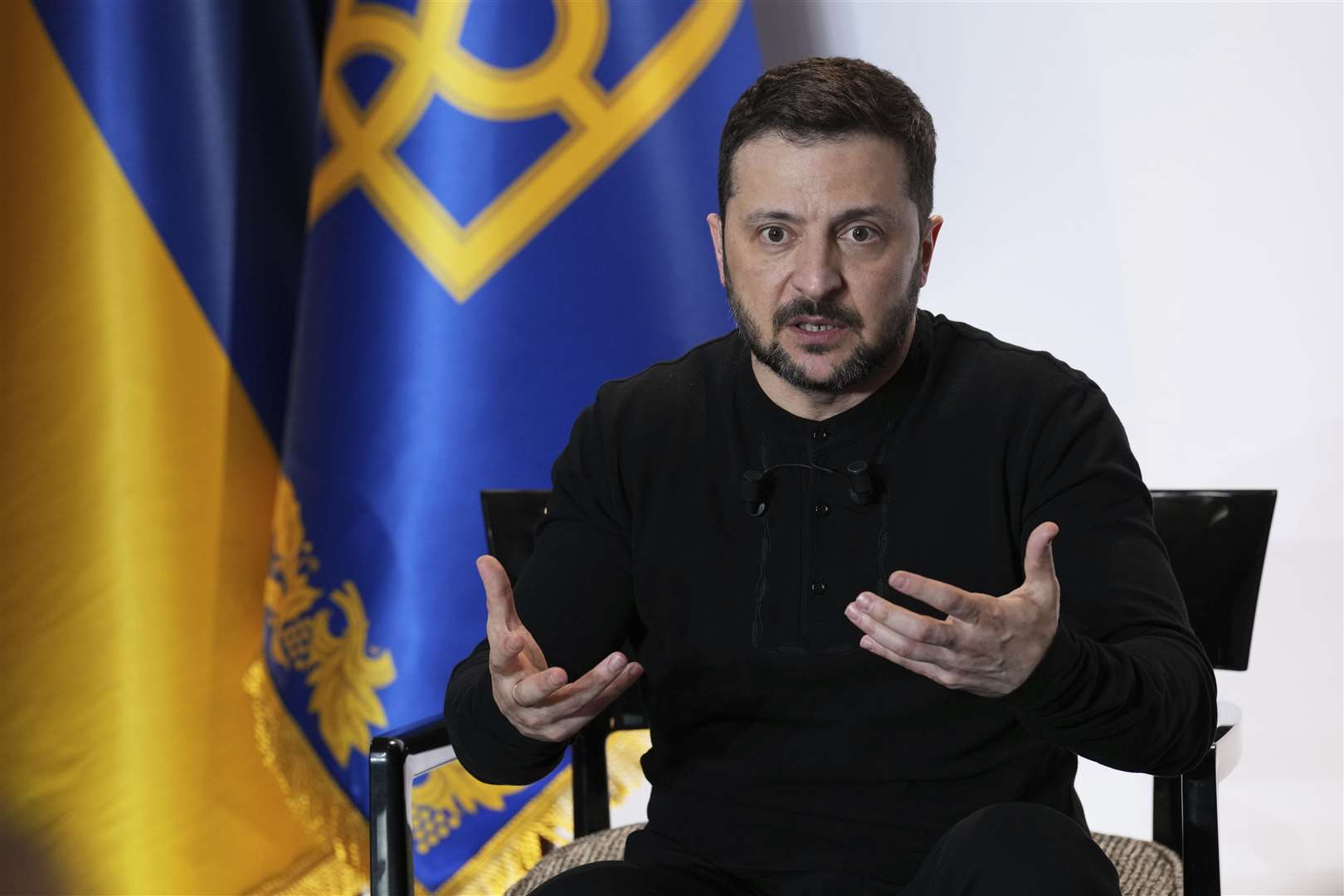 Ukraine’s President Volodymyr Zelensky (Aurelien Morissard/AP)