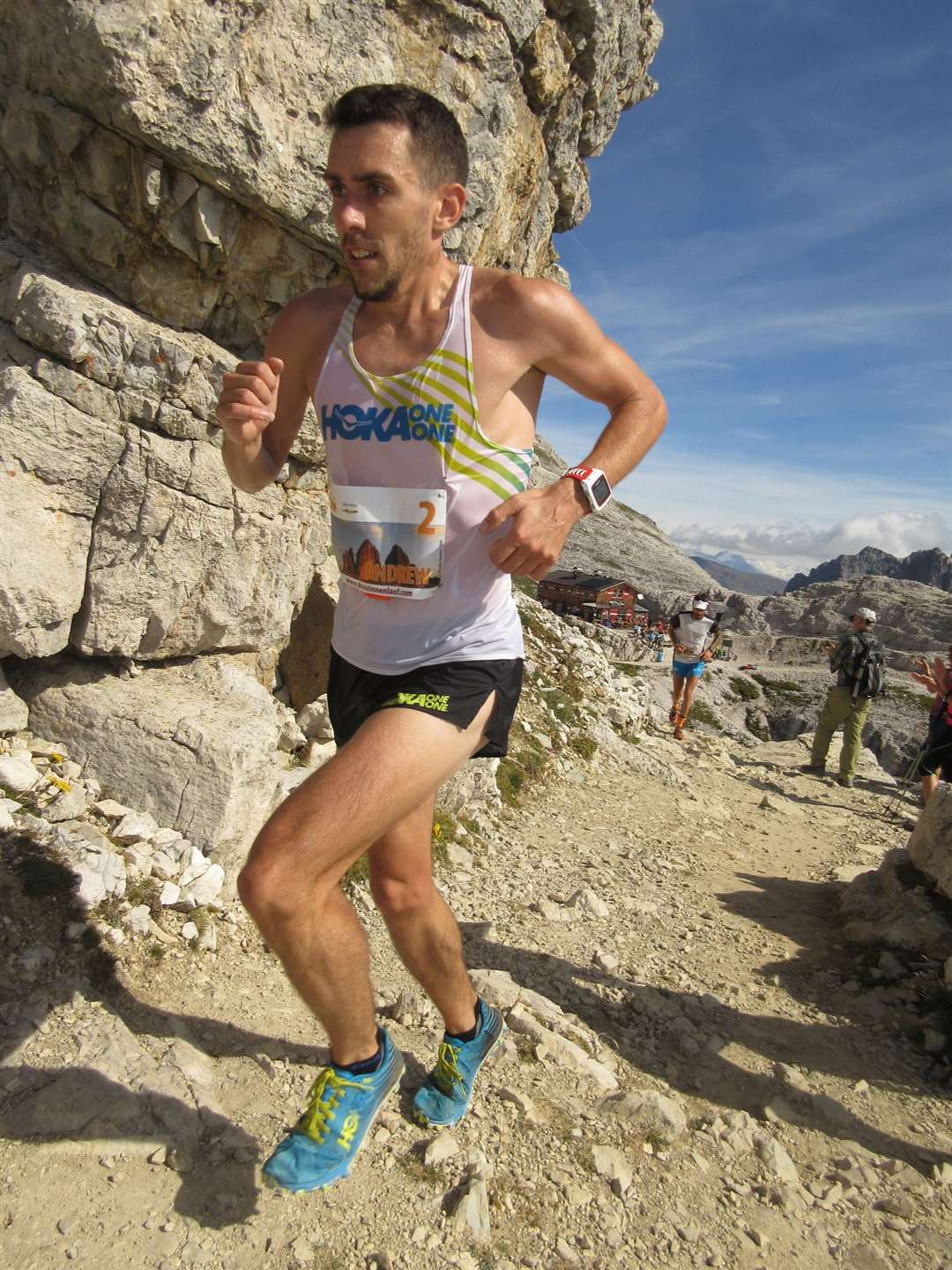 Halkirk mountain runner Andrew Douglas makes his way up the Dolomites in Italy. His fifth-place finish was enough to secure him the World Cup Series title for 2019. Picture: Marco Gulberti / WMRA