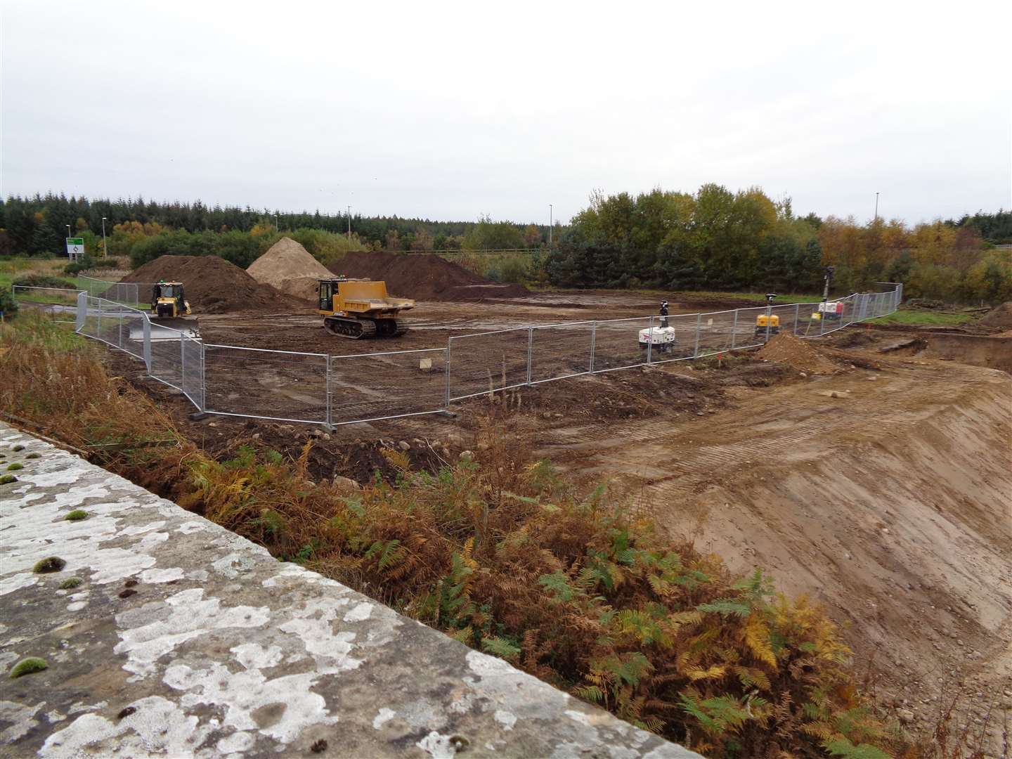 Developments at Dalcross, for the new Inverness Airport station.