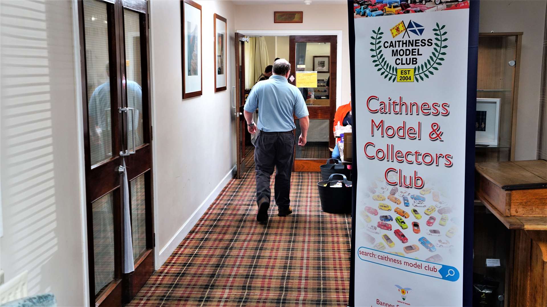 The entrance to the Caithness Model Club show at the Norseman Hotel on Sunday afternoon. Picture: DGS