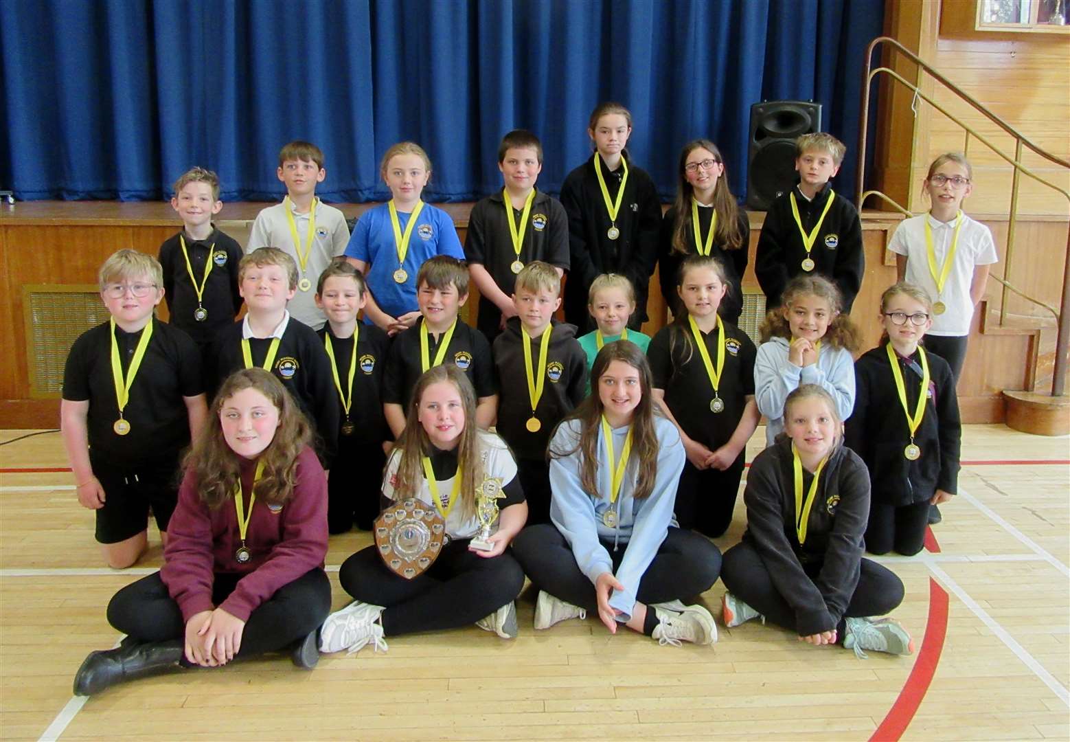 Accelerated Reading class winners for ‘most improved scores’ and ‘most words read’. Overall school winners for the year were Sophie Polson and Alexander Smith.