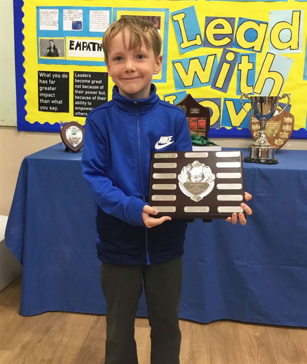 Aigan Anderson, P2 – Outdoor Learning Award.