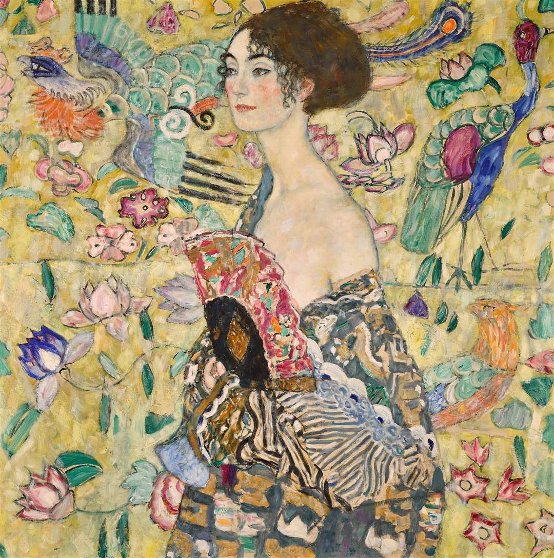 Klimt started work on Lady With A Fan in 1917 (Sotheby’s/PA)