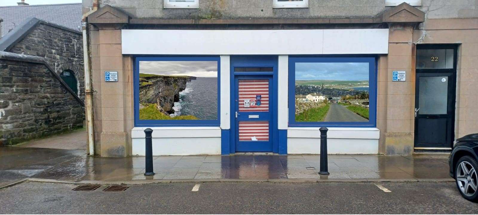 A computer generated mock-up of how the shops in Thurso could look.