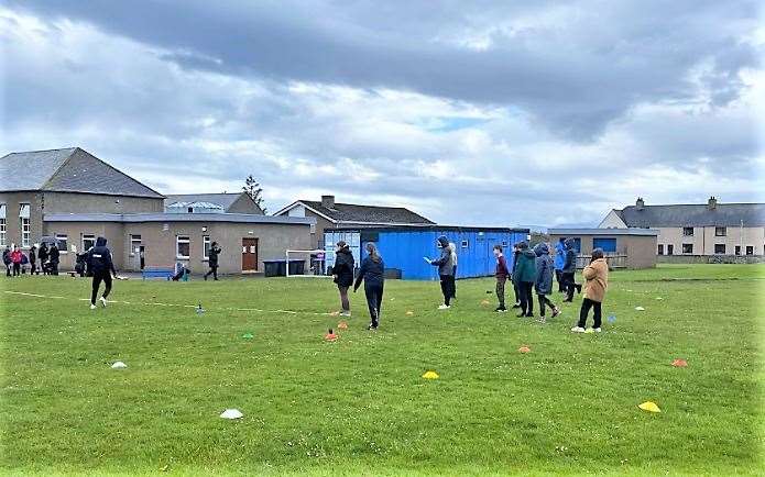 Highland Games at Lybster Primary School.