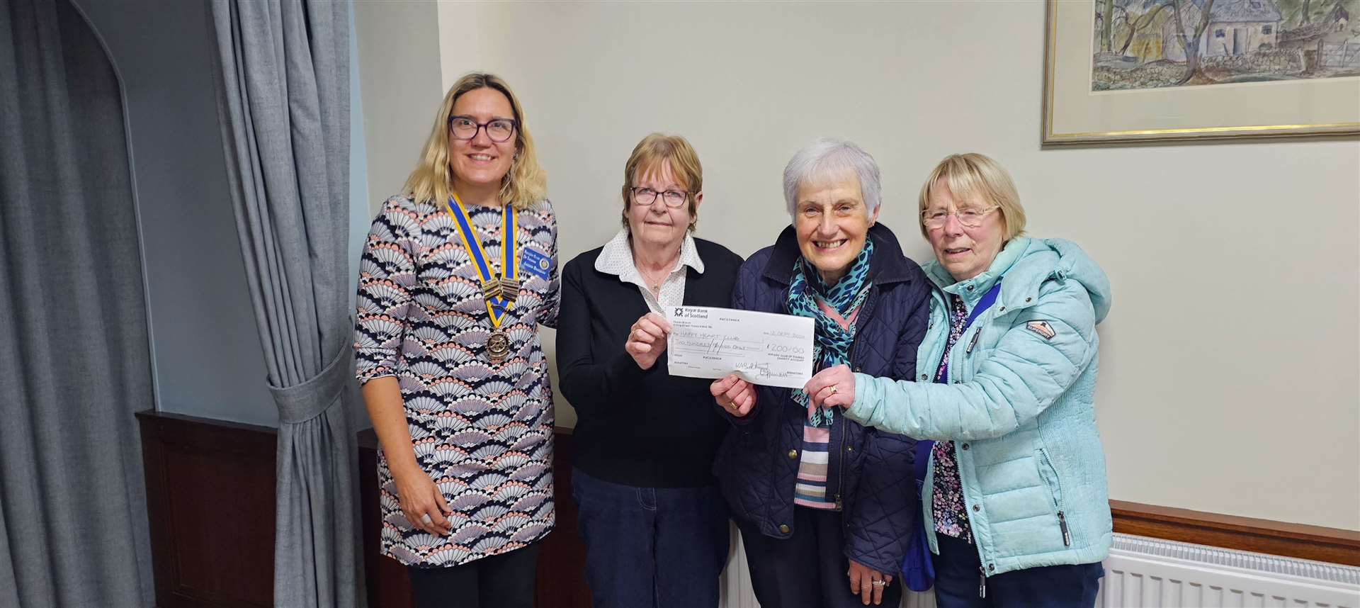 Happy Hearts Club members were delighted with a funding boost from Thurso Rotary.