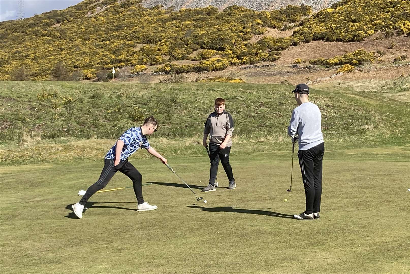 Juniors during their day out at the Helmsdale course.
