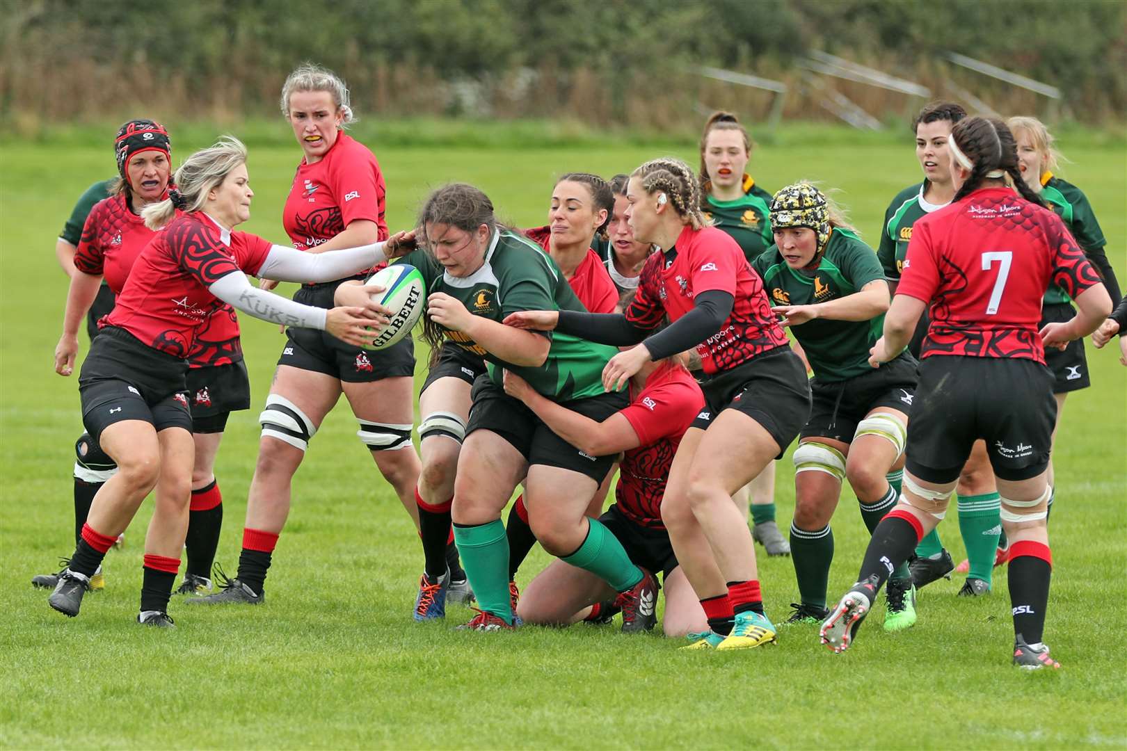 Anja Johnston in action for Caithness against Orkney. Picture: James Gunn / Scottish Rugby