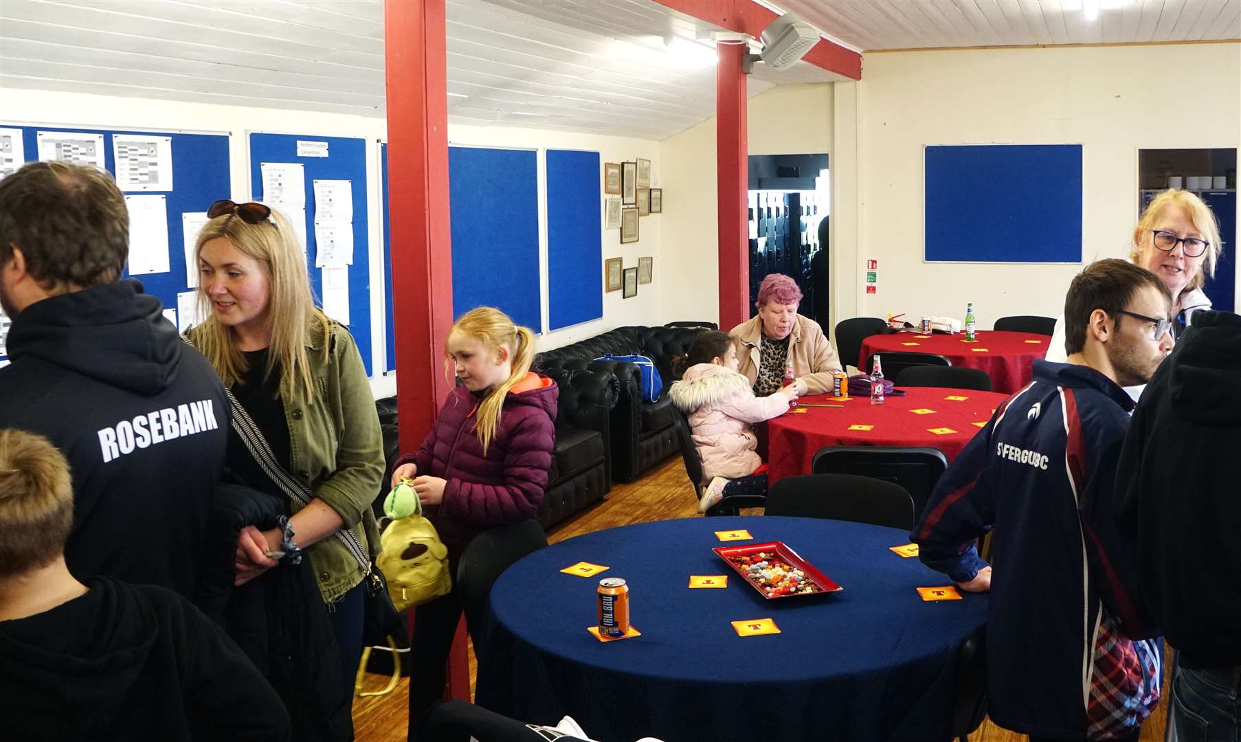 Some of the members and guests in the pavilion. Picture: DGS