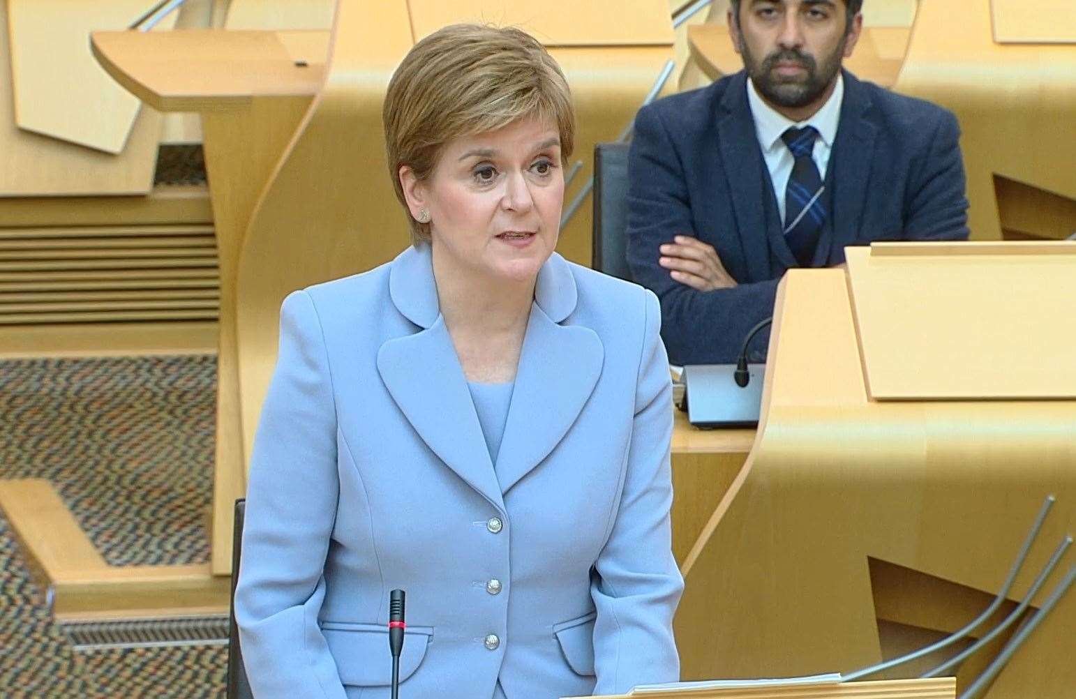 Nicola Sturgeon made the announcement at a virtual session of the Scottish Parliament on Tuesday.