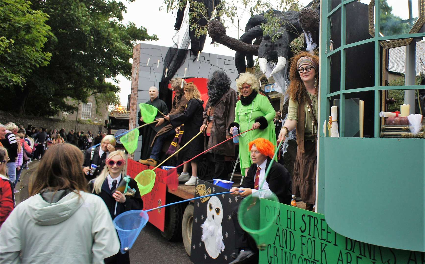 Procession of floats and fancy dress for Wick Gala Week 2022. Picture: DGS