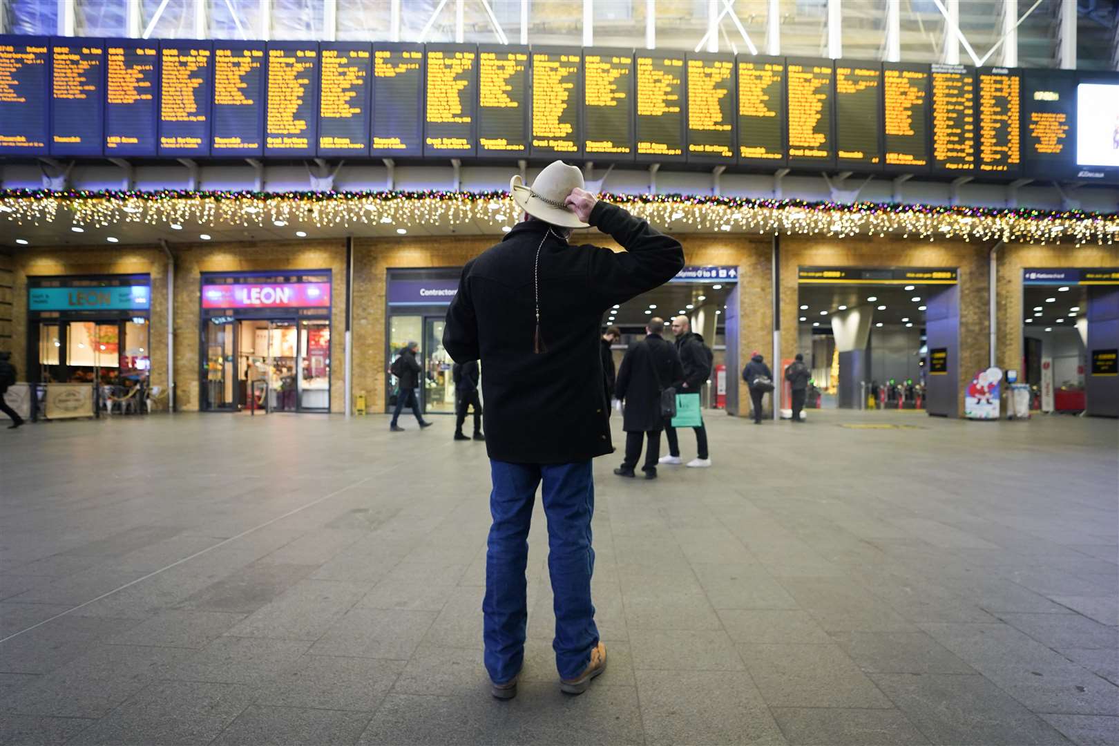 Strikes are expected to cause further travel disruption in the days before Christmas (James Manning/PA)
