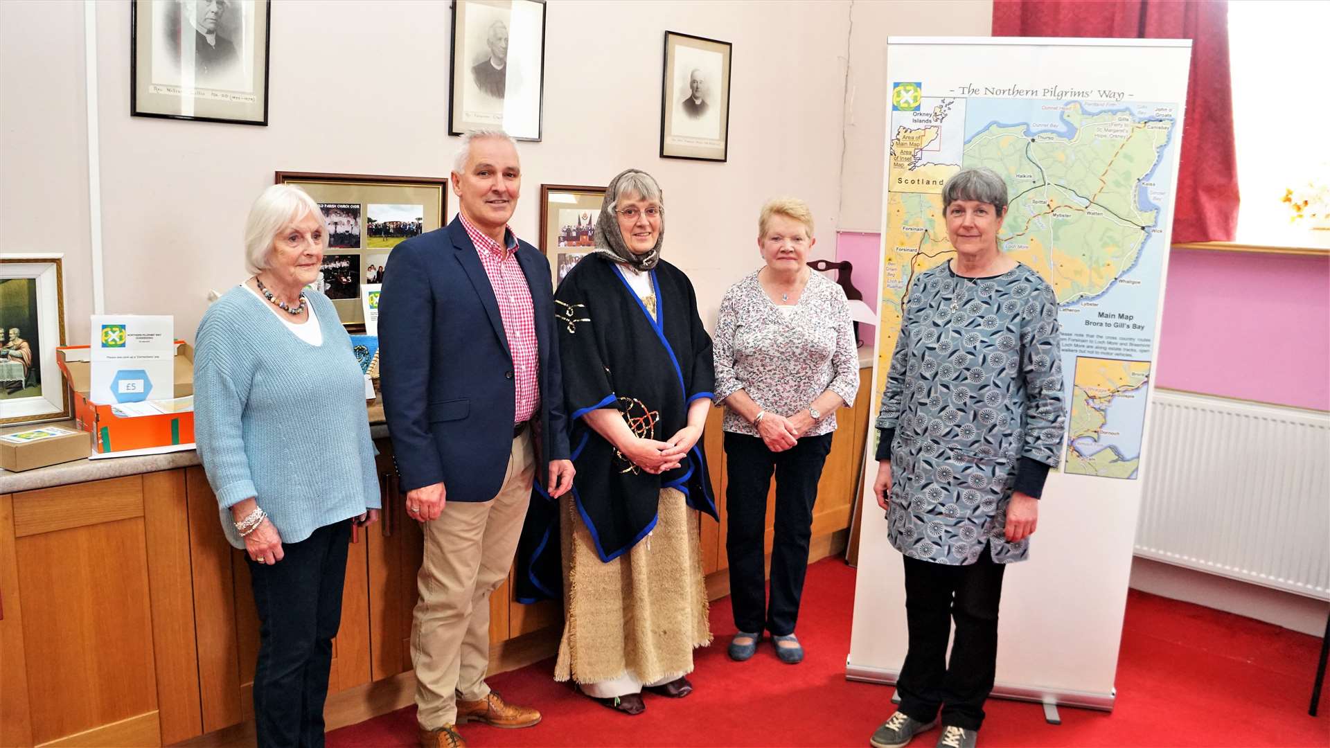 From left, Barbara van Rooyen, Karl Rosie, Jane Coll, Margaret Jennings, and Fiona Mitchell. Picture: DGS