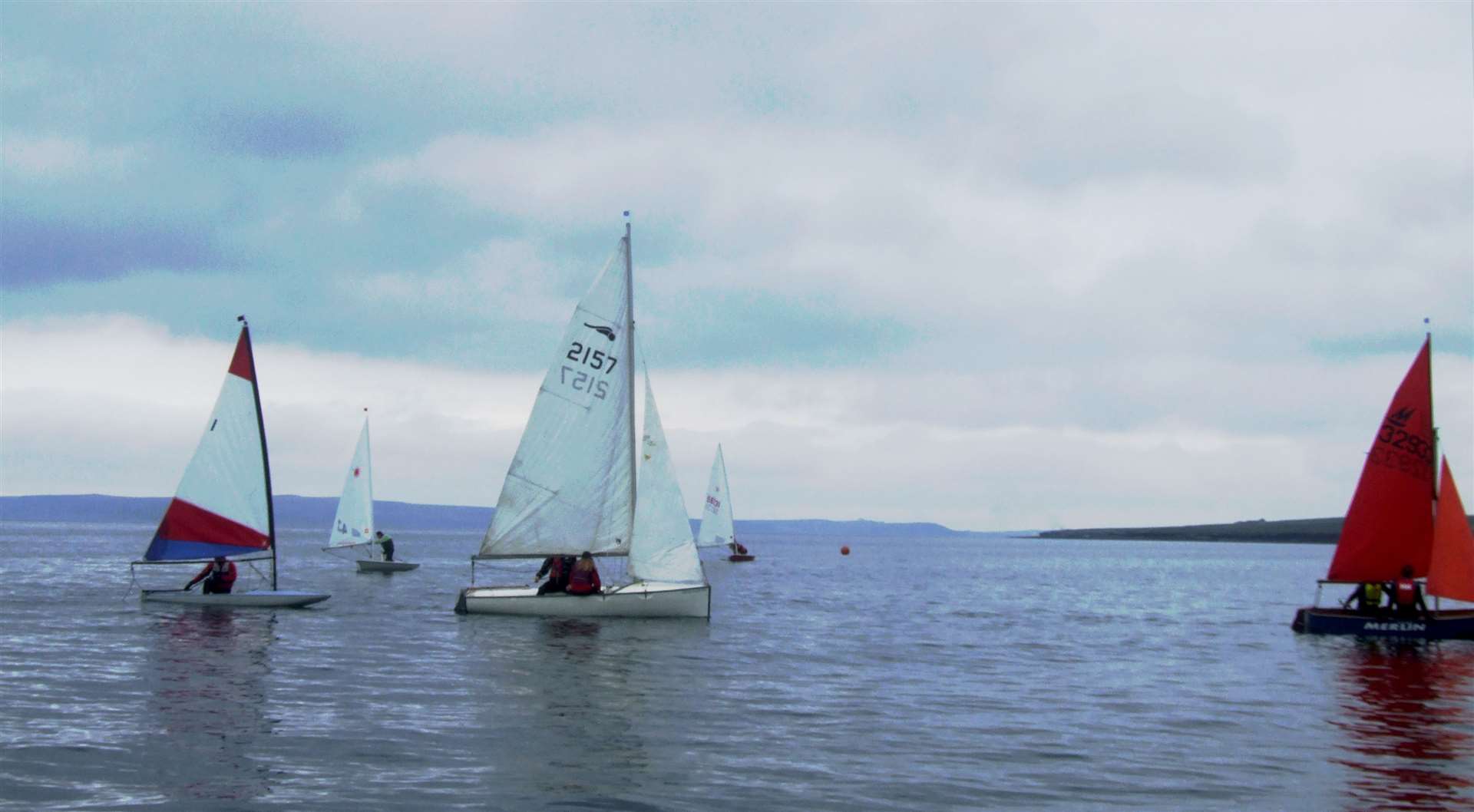 All the boats in the pursuit race held on Sunday by Pentland Firth Yacht Club.