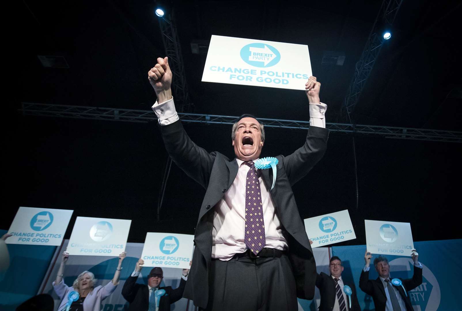 Just over half of supporters of Mr Farage’s Reform UK party (Danny Lawson/PA)
