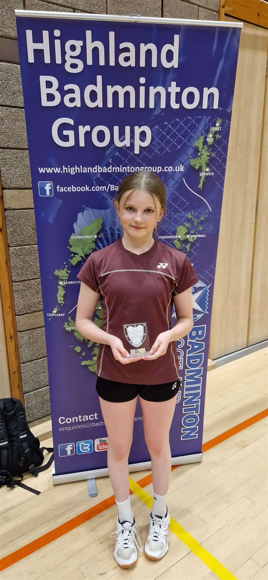 Ava Cook won the U15 girls' singles and level doubles and was a runner-up in the mixed doubles.