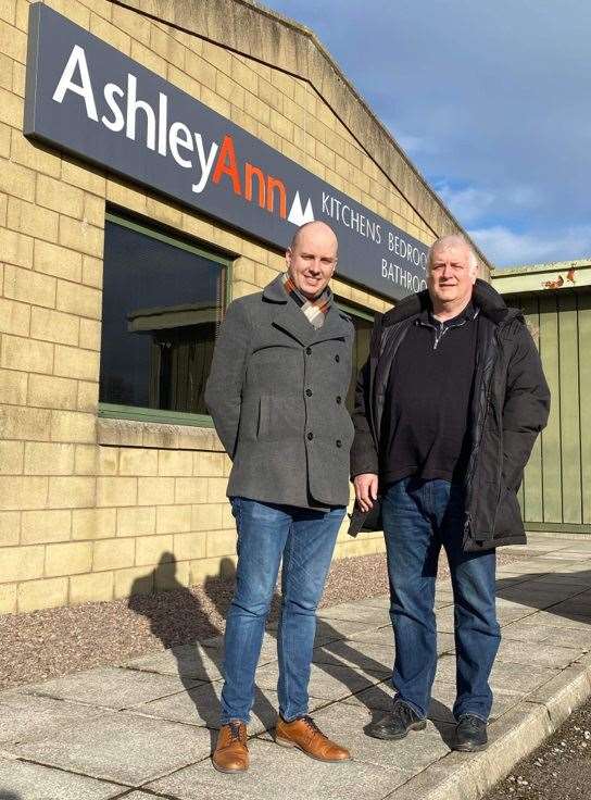 Ashley Ann joint managing director Scott Bremner (left) with Steve Gibson, a former health and safety manager at the company.