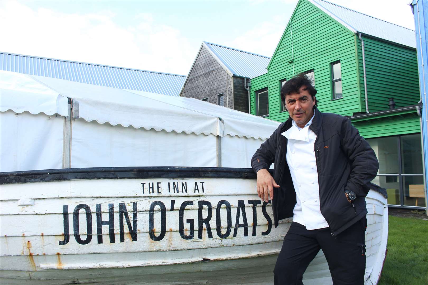 French chef Jean-Christophe Novelli at John O'Groats today for Taste North 2019. Picture: Alan Hendry