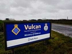 The nuclear submarine test site at Vulcan.