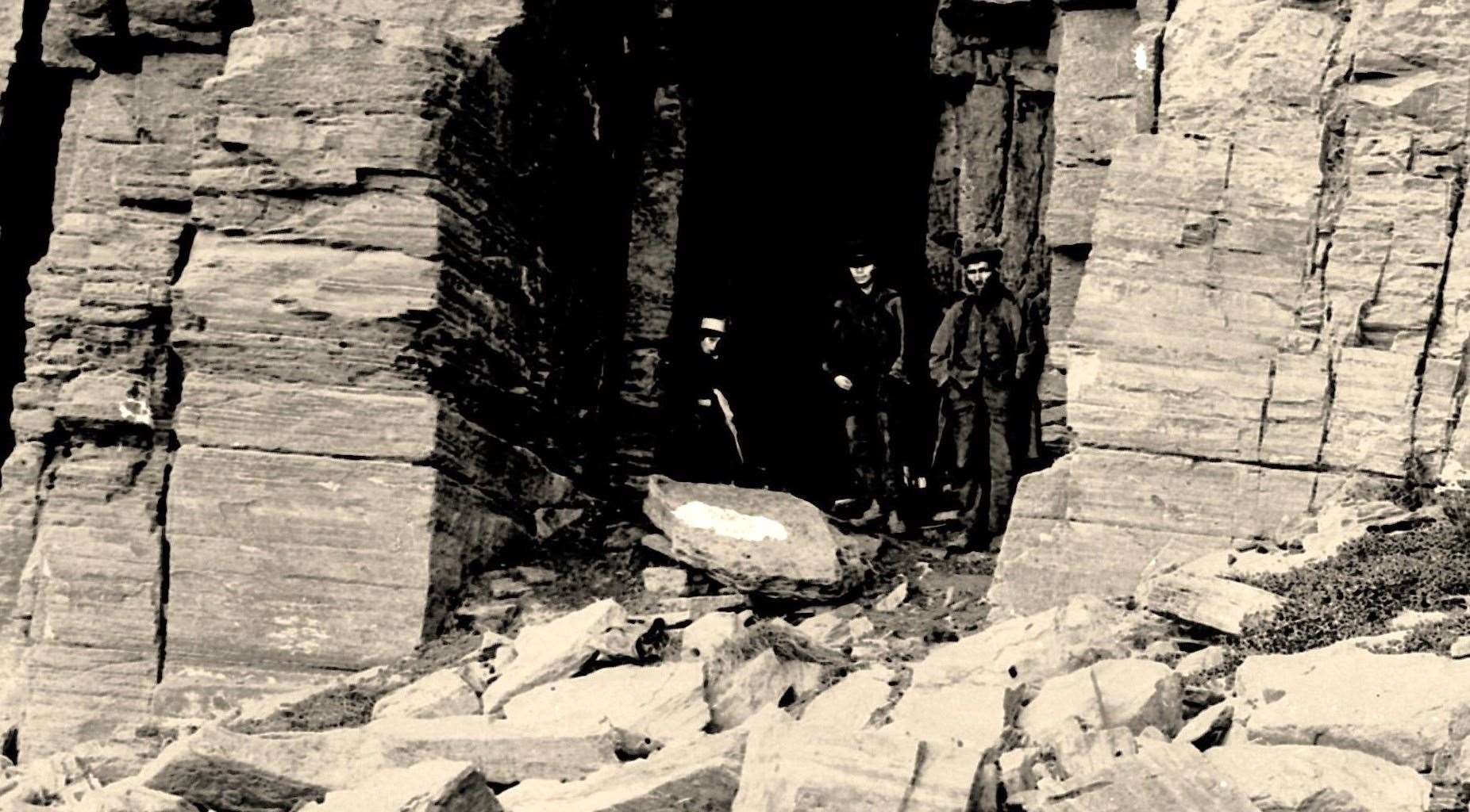 The 'Tinkler's Cave' on the north side of Wick Bay. Picture: The Johnston Collection / Wick Society.