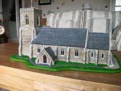 The model church painstakingly crafted by John Ingleby, from Keiss.