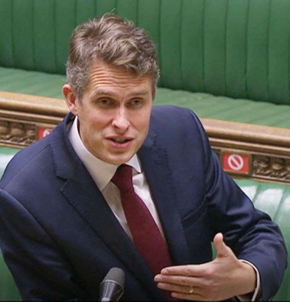 Education Secretary Gavin Williamson is due to give an update on the plan for the reopening of schools in England (House of Commons/PA)