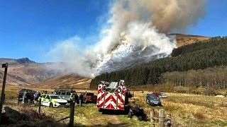 Fire chiefs have issued wildfire warnings for part of Scotland this week (Police Scotland/PA)