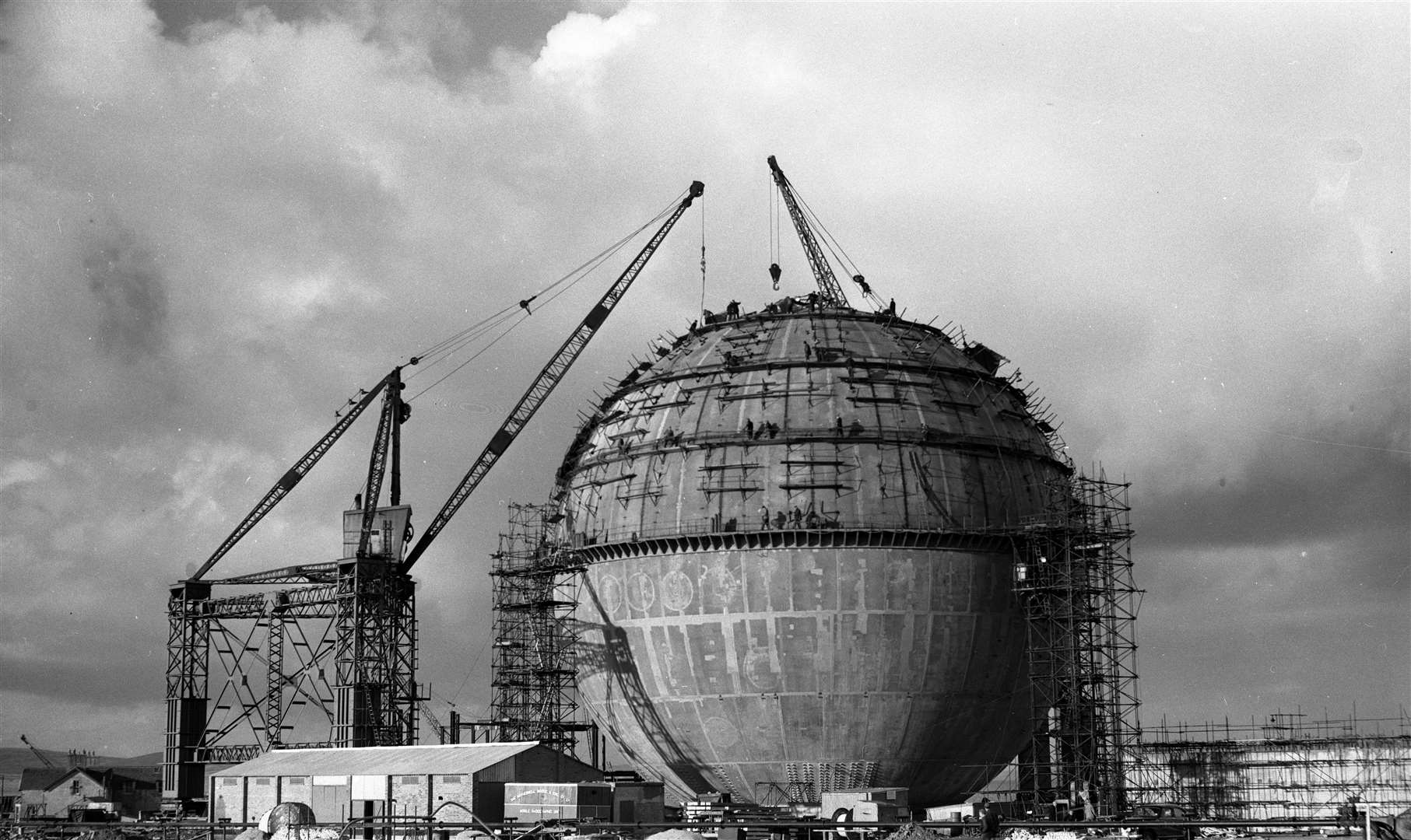 The Dounreay Fast Reactor under construction in the 1950s. Wind energy projects off the north coast could result in the biggest investment in Caithness since Dounreay and Vulcan, according to Councillor Matthew Reiss. Picture: DSRL / NDA
