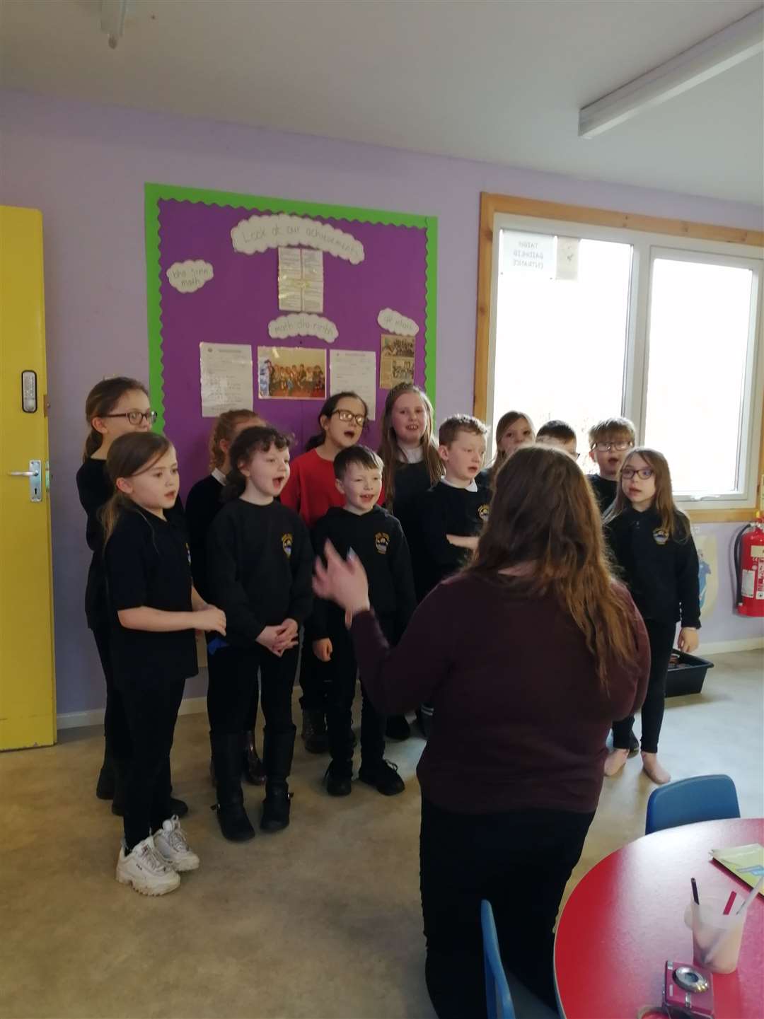 Mount Pleasant’s Gaelic choir, conducted by Gaelic class teacher Lynsey Munro, sang several songs at the open day.