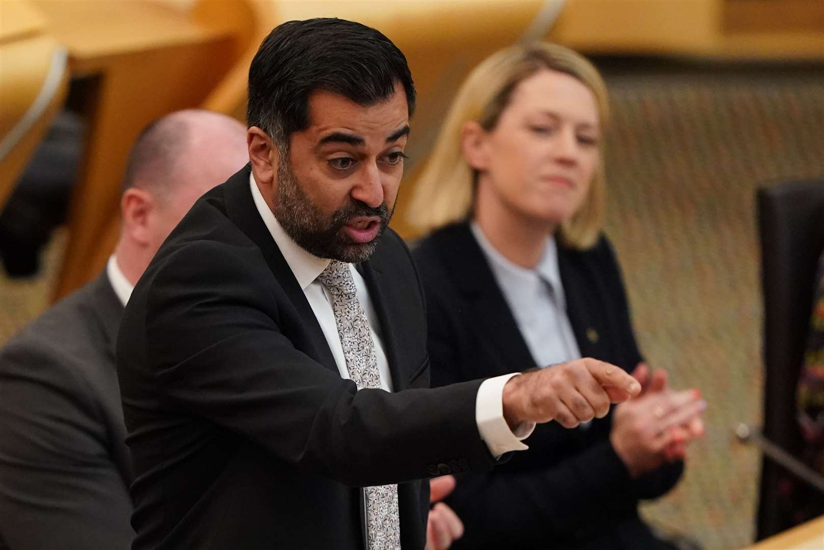 Humza Yousaf said he is not considering standing down (Andrew Milligan/PA)