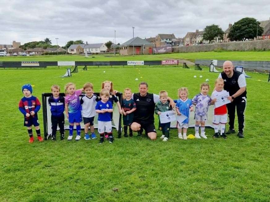Children in the two to four age group at the Dammies during the Premier League Experience hosted by AG Coaching.