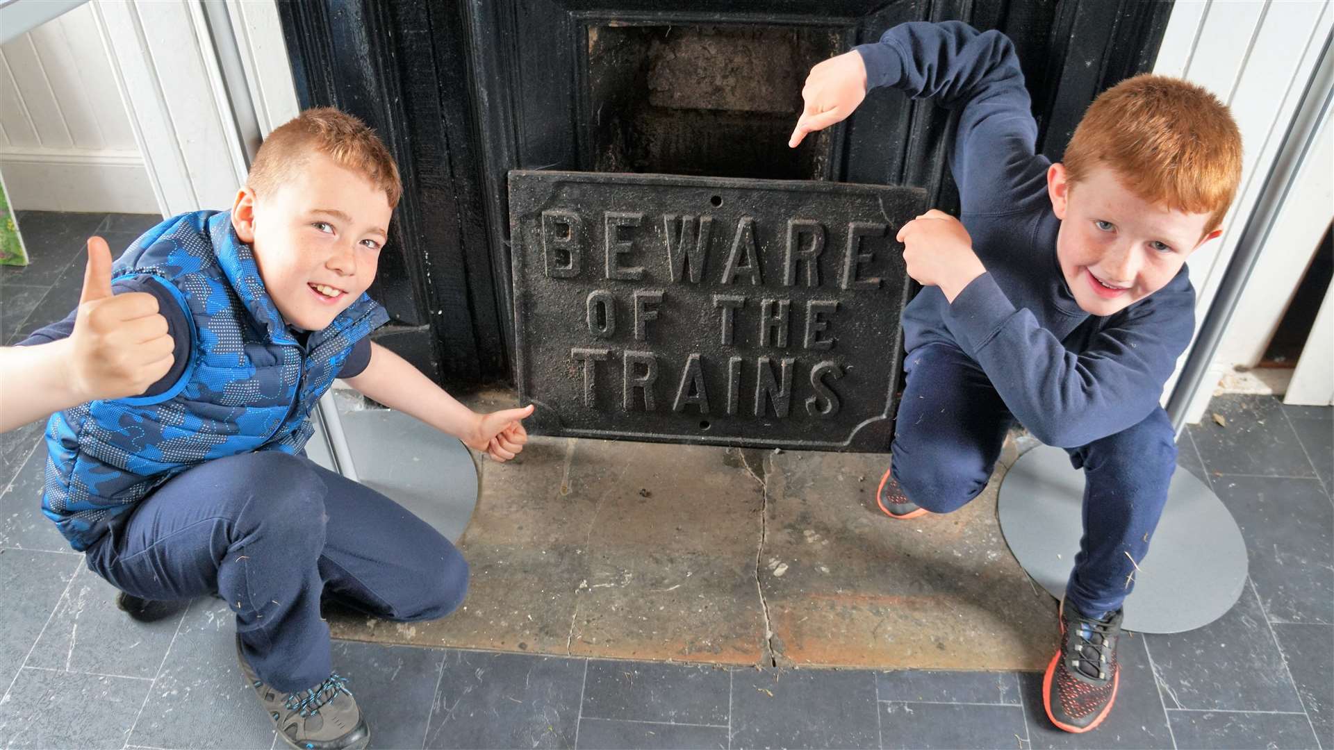 'Beware of the Trains' Picture: DGS