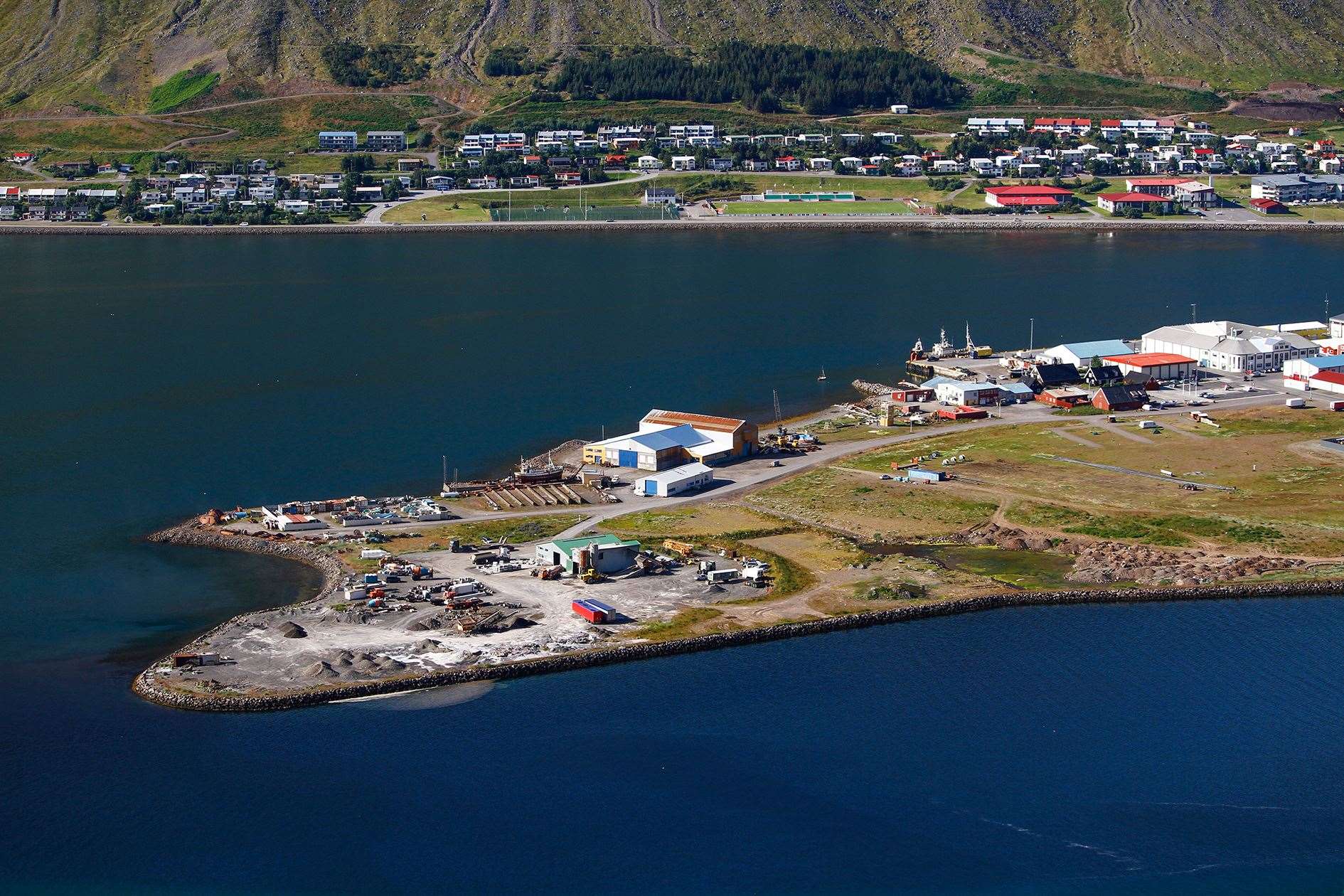 The town of Ísafjörður in Iceland, where Magnus is currently based.