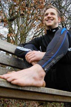 Anthony Band will begin his barefoot challenge at John O’Groats today.