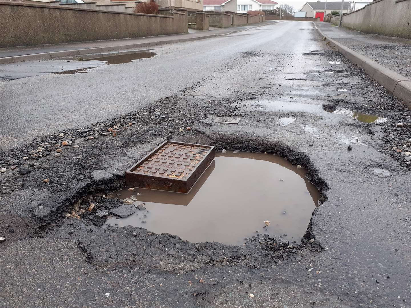 The public largely want to see investment to repair roads like this one in Wick.