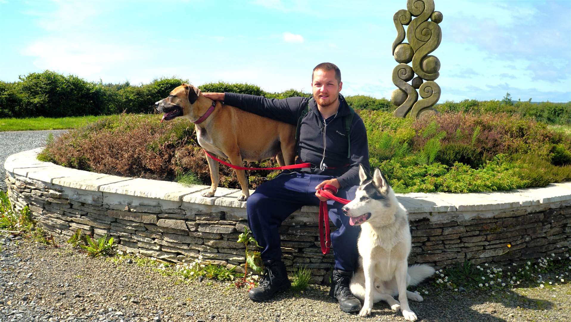 Going under the moniker of 'The Walking Pleb', Jordan has already raised thousands for good causes and says the mammoth walk has profoundly changed him. Picture: DGS