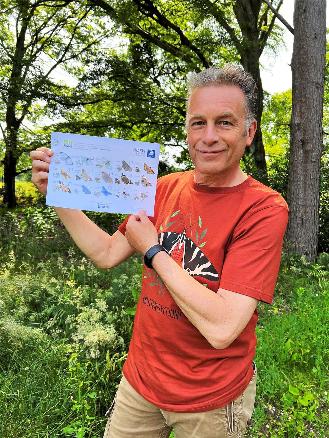 Celebrity conservationist Chris Packham promoted the Big Butterfly Count.