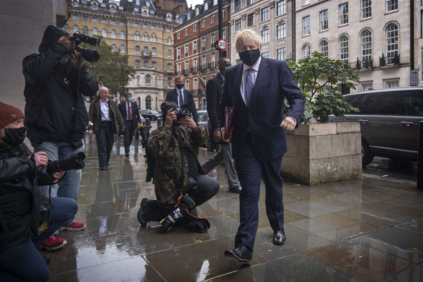 Prime Minister Boris Johnson warned of a ‘tough winter’ in an interview on Sunday (Victoria Jones/PA)