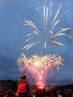 The night sky was lit up by a spectacular fireworks display on Saturday, to mark the end of a successful Wick Gala. Photo: Ewen Pearson.