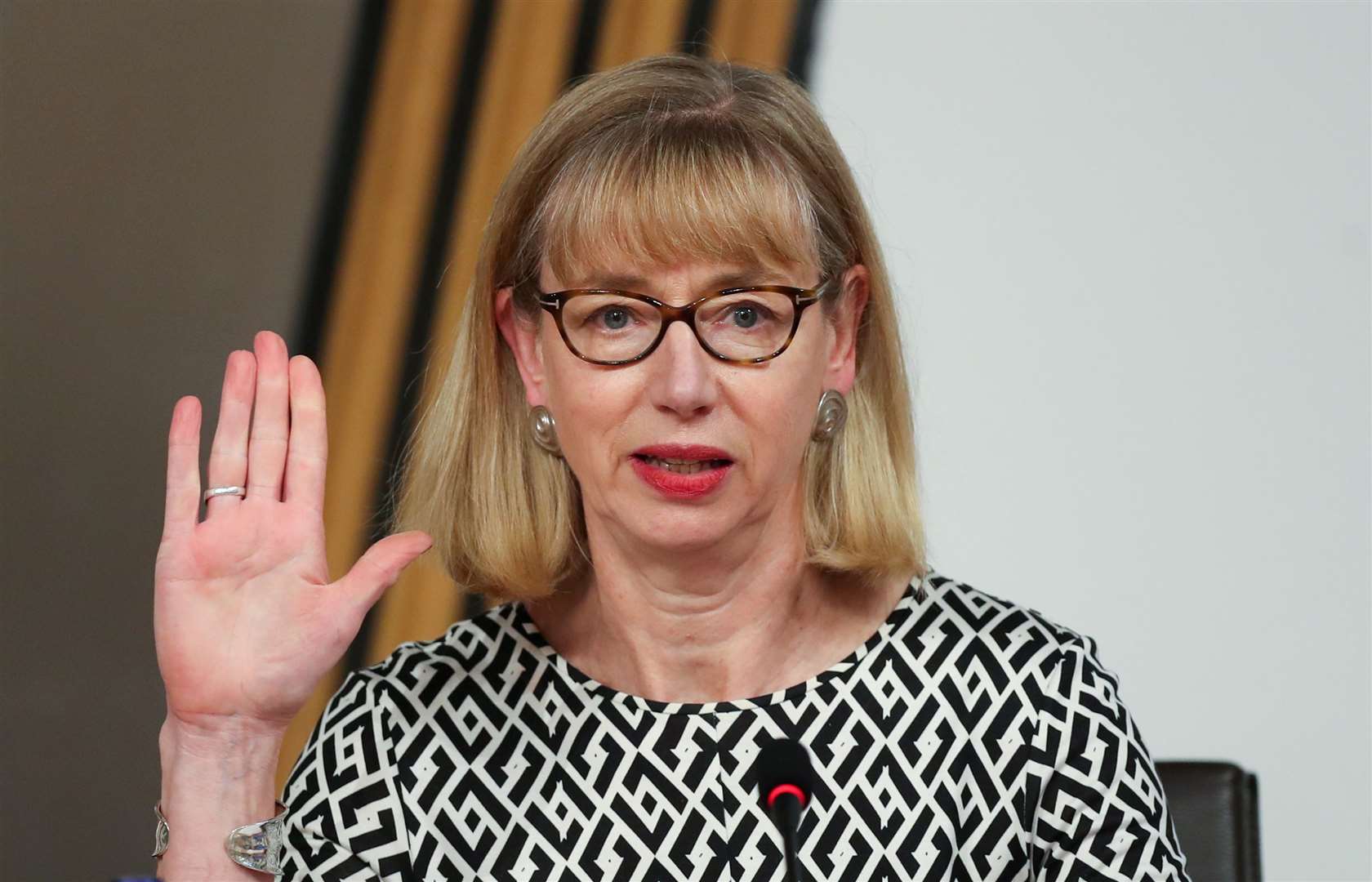 Alex Salmond said Leslie Evans (pictured), the Permanent Secretary, has not taken ‘real responsibility’ for the failings uncovered in the inquiry (Russell Cheyne/PA)