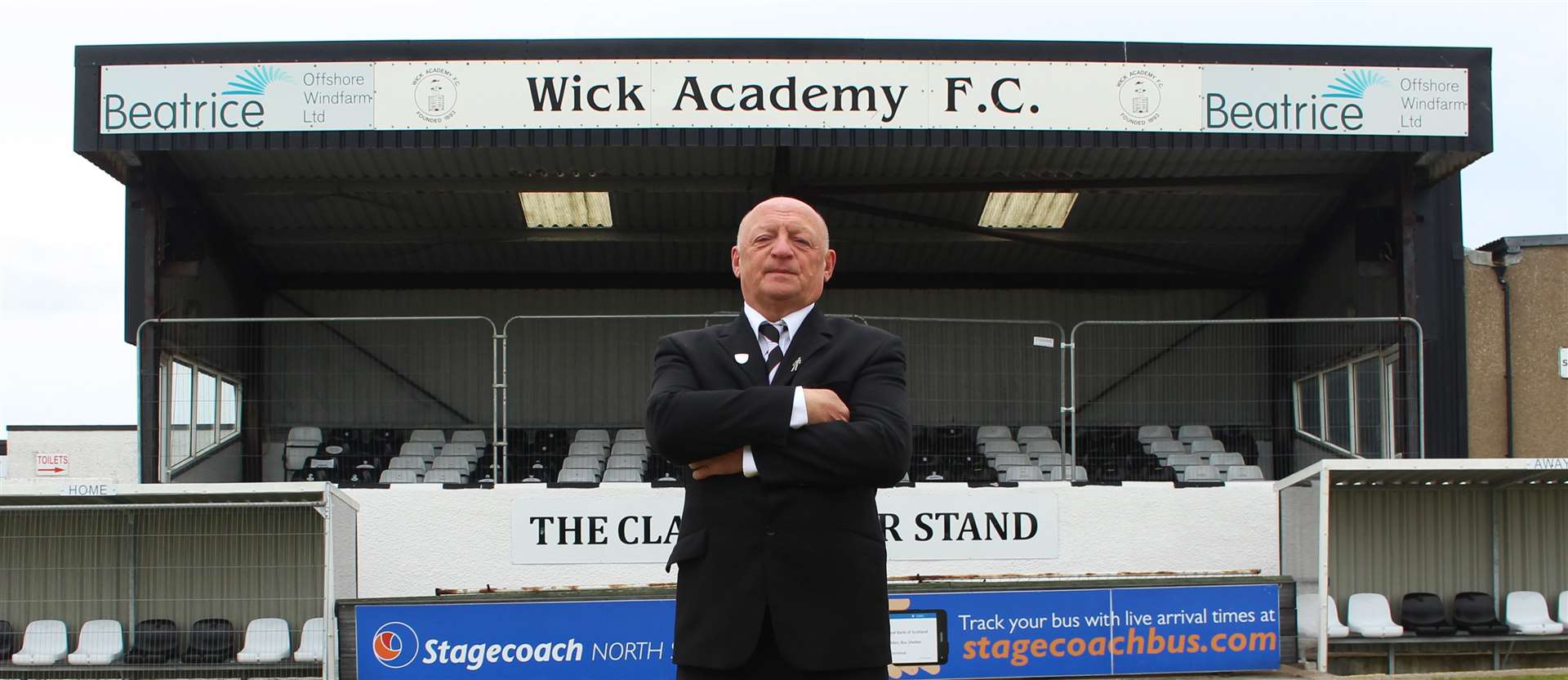 Wick Academy chairman Pat Miller. Picture: Alan Hendry